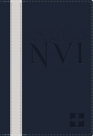 Biblia edición conmemorativa. 2 tonos. Azul/blanco - NVI