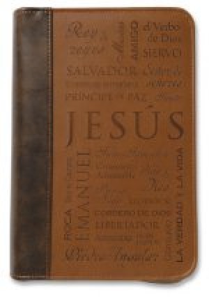 Funda nombres de Jesús. Tamaño grande. 2 tonos. Marrón