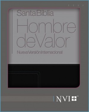 Biblia hombre de valor. 2 tonos. Negro/gris - NVI