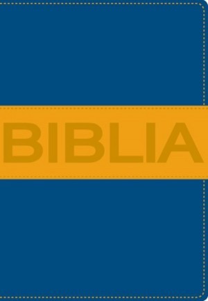 Biblia ultrafina. Compacta. Contempo. 2 tonos. Azul/naranja - NVI