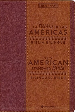 Biblia bilingüe. 2 tonos. Marrón - LBLA/NASB