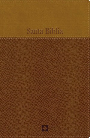 Biblia manual. Letra grande. 2 tonos. Marrón - NVI