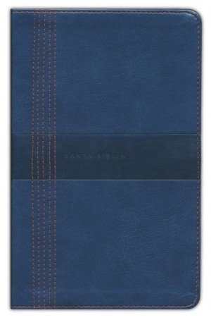 Biblia manual. Letra grande. Ultrafina. 2 tonos. Azul - NBLA