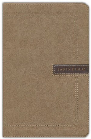 Biblia compacta. Letra grande. 2 tonos. Beige - NBLA