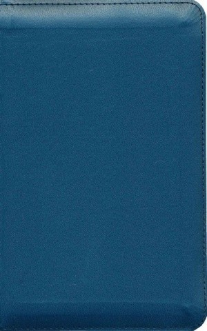 Biblia compacta. Ultrafina. 2 tonos. Azul. Cremallera - NBLA