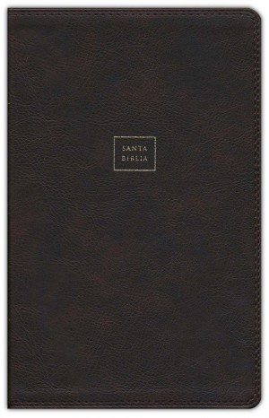 Biblia manual. Letra grande. Ultrafina. Imitación piel. Café - RVR60