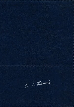 Biblia Reflexiones de C. S. Lewis. Imitación piel. Azul marino. Índice - RVR77