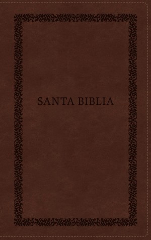 Biblia manual. Edición Tierra Santa. Letra grande. Ultrafina. 2 tonos.Café. Cremallera - RVR60