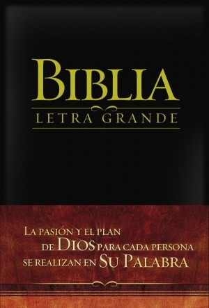 Biblia letra grande. Piel especial. Negro - RVR09