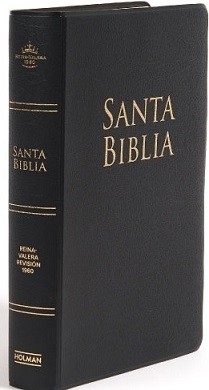 Biblia manual. Letra grande. Vinilo. Negro - RVR60