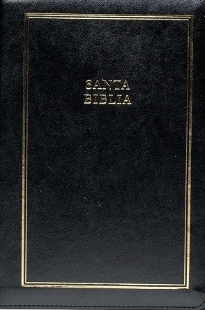 Biblia manual. Letra gigante. Imitación piel. Negro. Cremallera. Índice - RVR60