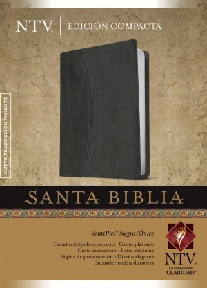 Biblia compacta. 2 tonos. Negro/ónice - NTV