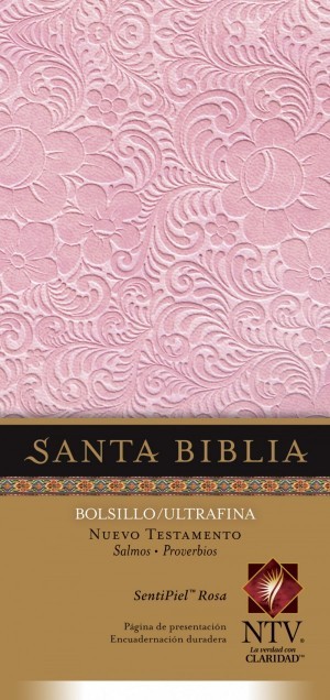 Nuevo Testamento. Bolsillo. Ultrafino. Salmos y Proverbios. 2 tonos. Rosa - NTV