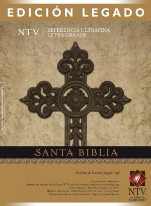 Biblia edición legado. Letra grande. Ultrafina. Piel legítima. Marrón/negro - NTV