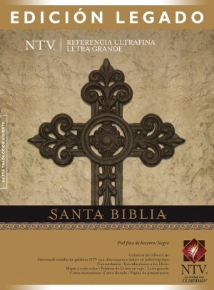 Biblia edición legado. Letra grande. Ultrafina. Piel legítima. Negro - NTV