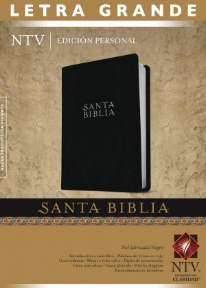 Biblia edición personal. Letra grande. Piel especial. Negro - NTV