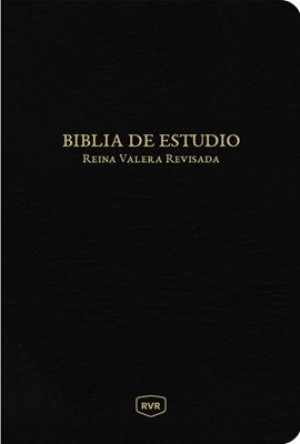 Biblia de estudio RVR. Piel especial. Negro - RVR77