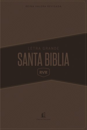 Biblia grande. Letra gigante. 2 tonos. Marrón - RVR77