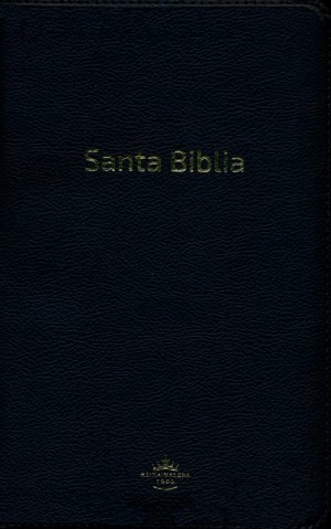 Biblia manual. Letra grande. Imitación piel. Negro. Cremallera - RVR60