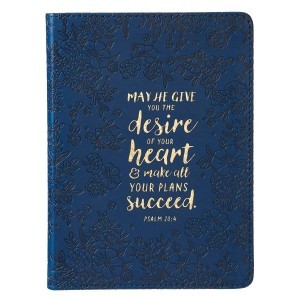 Diario Salmo 20:4.  2 tonos. Azul