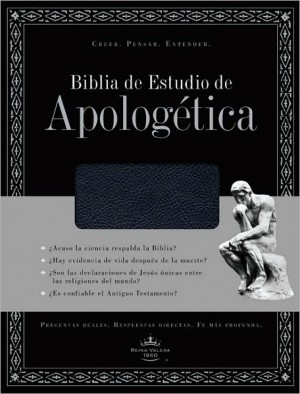 Biblia de estudio apologética. Piel especial. Negro - RVR60