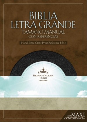 RVR 1960 Biblia Letra Granda Tamaño Manual, negro piel fabricada