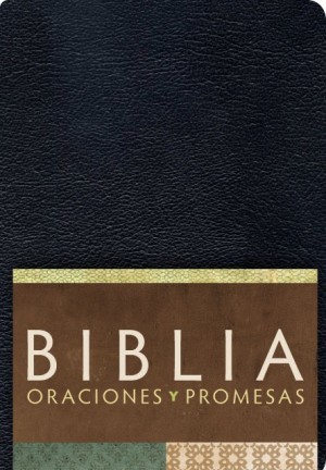 RVC Biblia Oraciones y Promesas - Negro imitación piel