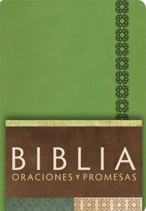 RVC Biblia Oraciones y Promesas - Verde Manzana símil piel con índice