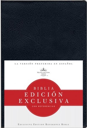 Biblia edición exclusiva con referencias. Vinilo. Negro - RVR60