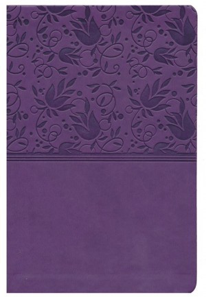 Biblia manual. Letra grande. 2 tonos. Violeta. Índice - KJV (inglés)