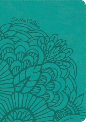 Biblia compacta. Letra grande. 2 tonos. Aqua - RVR60