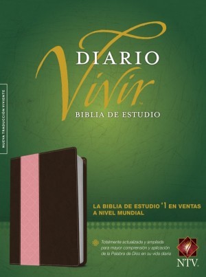 Biblia de estudio del diario vivir. 2 tonos. Rosa/marrón - NTV