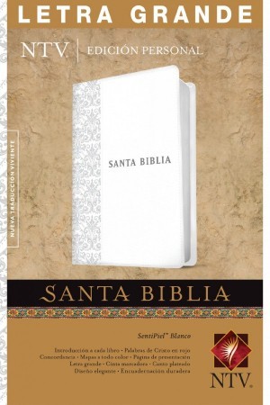 Biblia edición personal. Letra grande. 2 tonos. Blanco - NTV