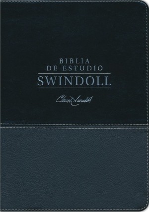 Biblia de estudio Swindoll. 2 tonos. Negro - NTV