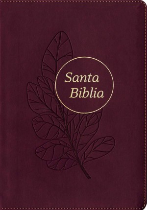 Biblia grande. Letra grande. Ultrafina. Imitación piel. Ciruela. Índice - RVR60