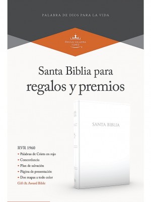 Biblia de regalos y premios. Imitación piel. Blanco - RVR60