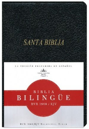 Biblia bilingüe. Imitación piel. Negro. Índice - RVR60/KJV