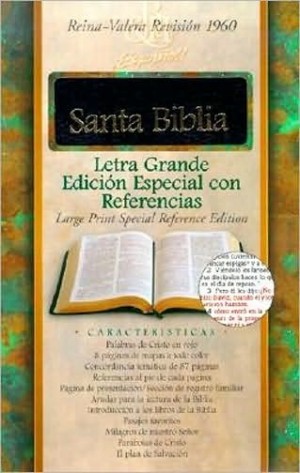 Biblia edic. especial referencias. Let. grande. Piel esp. Negro. Índice - RVR60