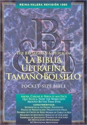 Biblia bolsillo. Ultrafina. Piel especial. Café. Índice - RVR60