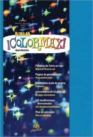 Biblia colormax. Imitación piel. Azul eléctrico - RVR60