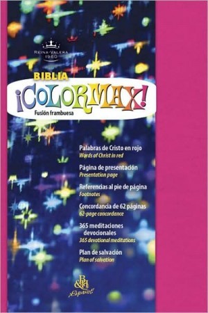 Biblia colormax. Imitación piel. Fusión frambuesa - RVR60