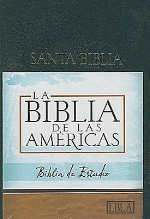 LBLA Biblia de Estudio, negro imitación piel con índice