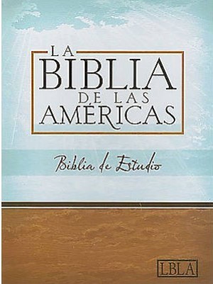 LBLA Biblia de Estudio, borgoña piel fabricada