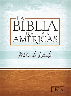 LBLA Biblia de Estudio, negro piel fabricada con índice