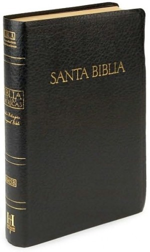 Biblia bilíngüe. Imitación piel. Negro. Índice - LBLA/NASB