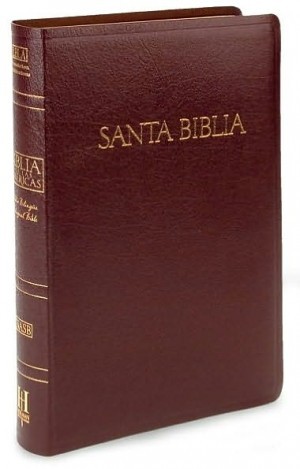 Biblia bilíngüe. Piel especial. Rojizo. Índice - LBLA/NASB