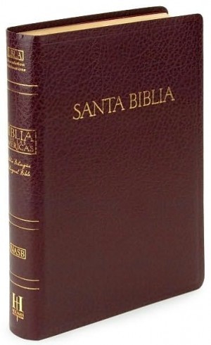 Biblia bilíngüe. Imitación piel. Rojizo. Índice - LBLA/NASB