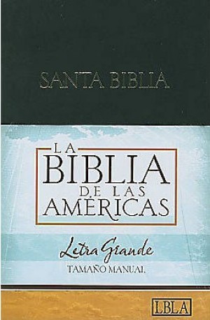 LBLA Biblia Letra Grande Tamaño Manual, tapa dura