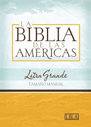 LBLA Biblia Letra Grande Tamaño Manual, tapa dura con índice