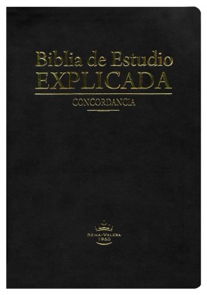 Biblia de estudio explicada. Piel especial. Negra. Índice - RVR60